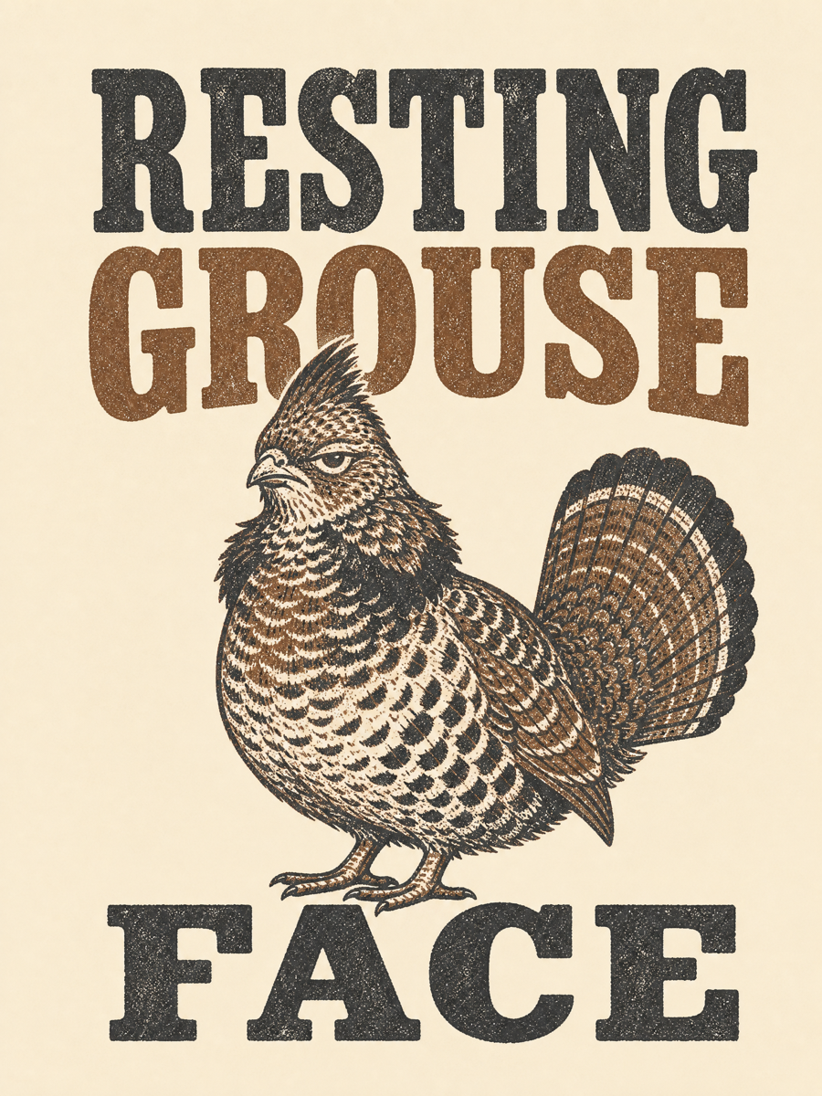 Resting Grouse Face